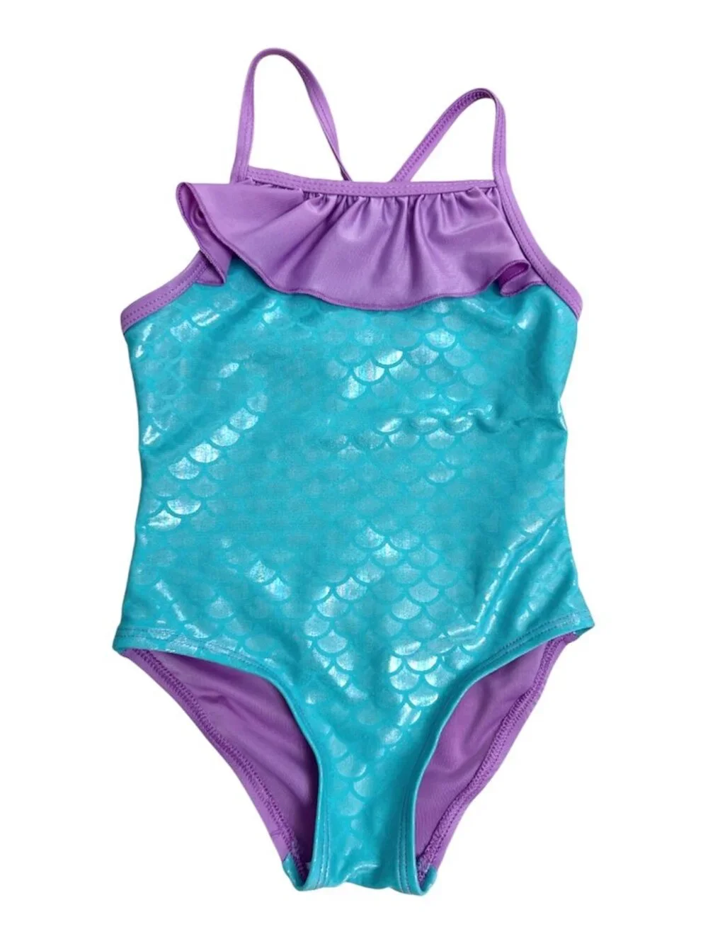 Toddler Girl SwimSuit Bundle of 2 One Piece Mix Brand Multicolor Size 3T & 3-4T